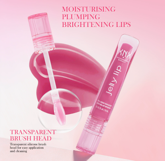 Plumping Lip Oil, Mirror-Shine Liquid Lipstick with Non-Sticky Glass-Lip Finish