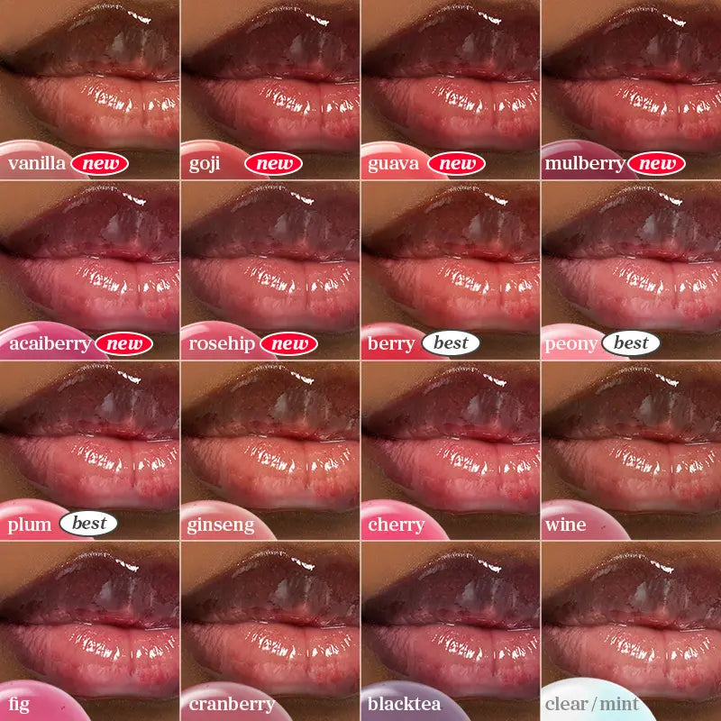 Korean Apple Lip Oil and Lip Stain, Glossy, Tinting, Long-Lasting