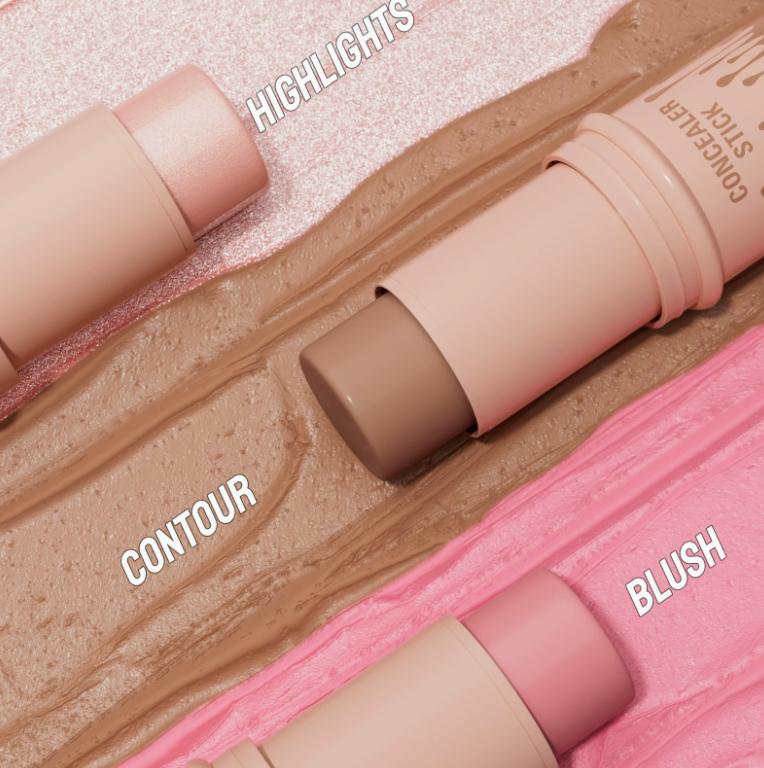 3-in-1 Contour Stick Set, Highlight, Contour & Blush