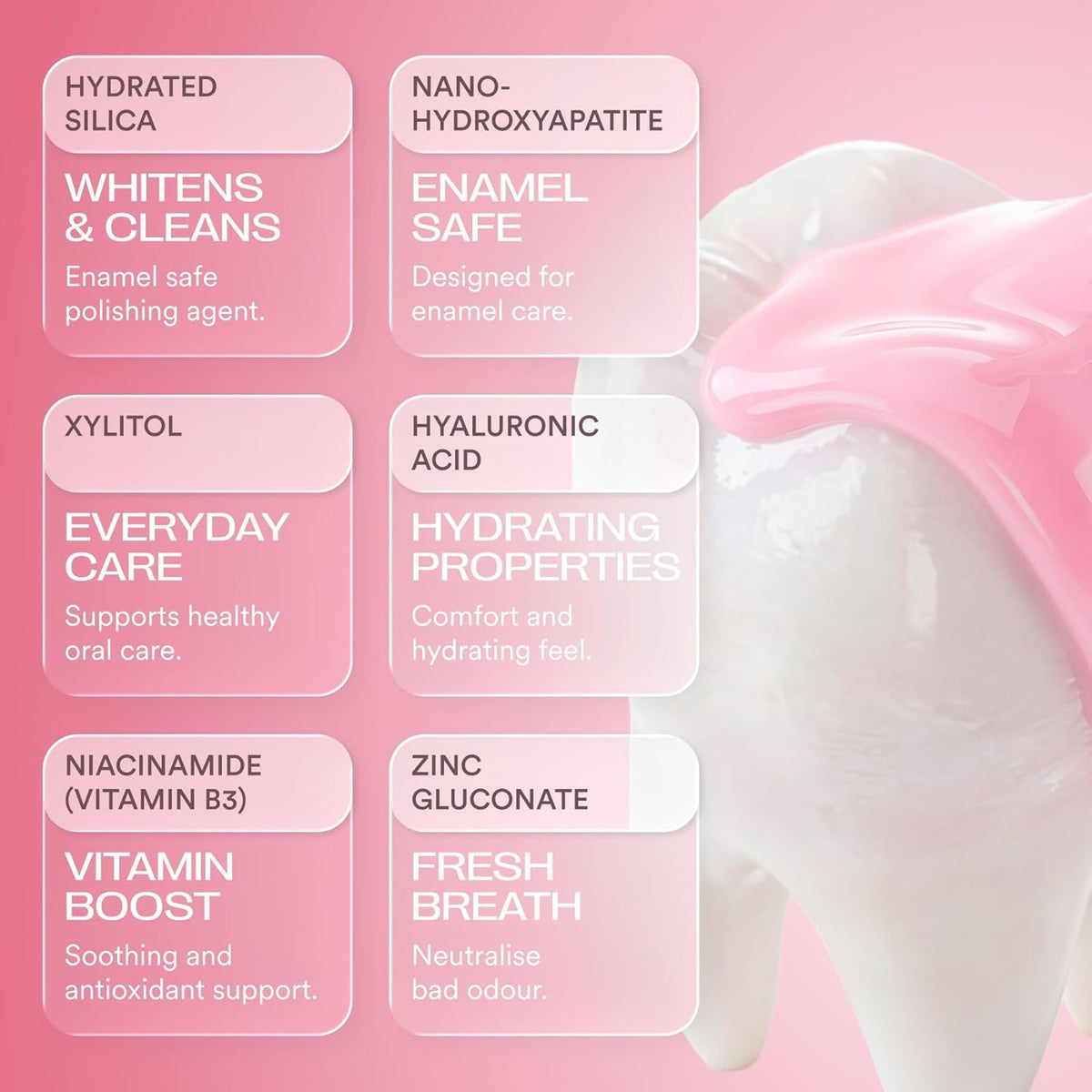 Tooth Armour Nano Hydroxyapatite Toothpaste for Enamel Support and Whitening