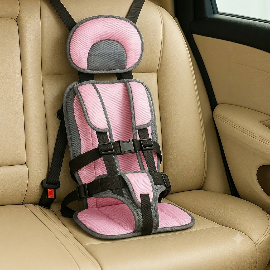 Kids Travel Booster Seat Portable Safety Belt for Car Journeys