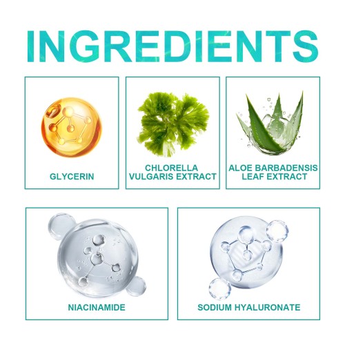 Chlorella Hydrogel Eye Patches with Aloe