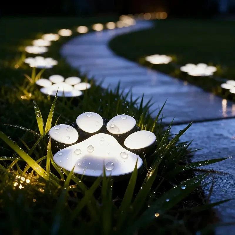Animal Paw Pathway Light Eco‑Friendly Solar Garden Décor