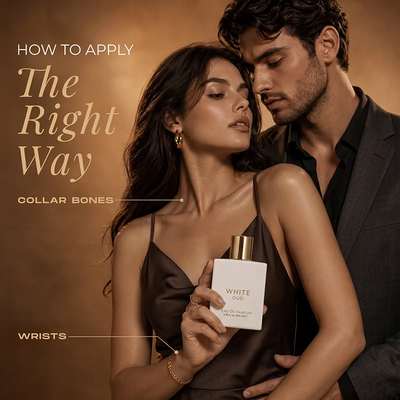 White Oud Perfume, Floral Spicy Amber & Musk Fragrance, Unisex