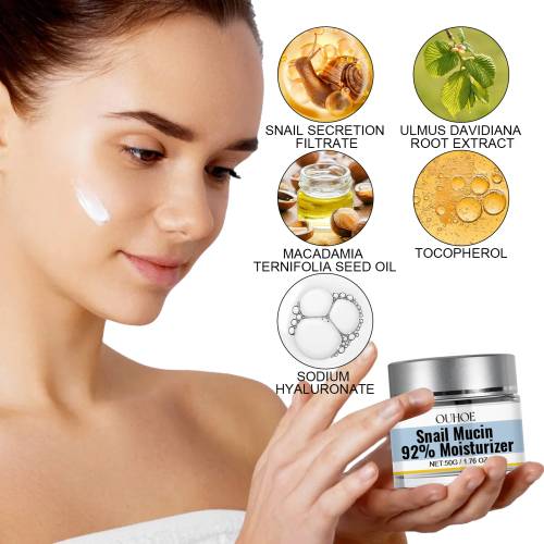 Snail Mucin 92% Moisturiser, Smoothing Face Cream