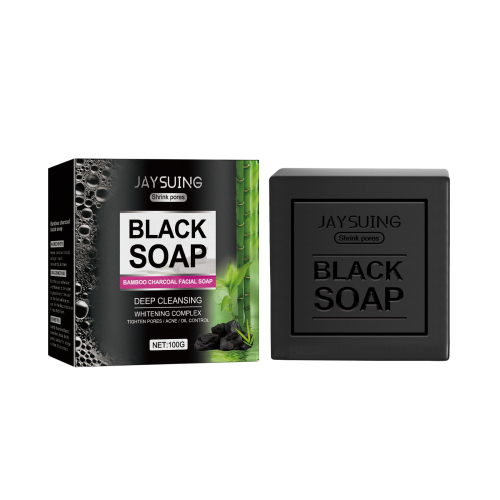 Bamboo Charcoal Face Soap with Kaolin, Oil-Control Cleanser