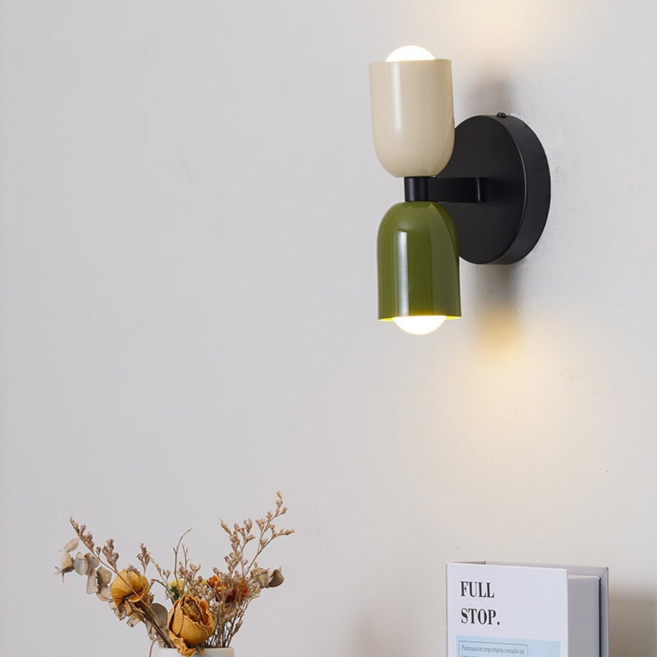 Vintage Style Wall Light Dual Head Adjustable Indoor Fixture