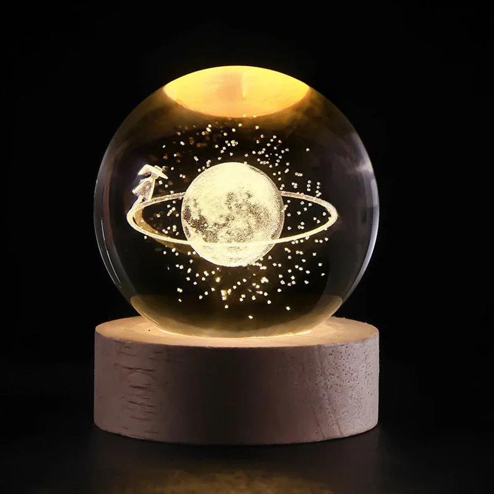 Cosmic Crystal Ball Lamp Magical LED Home Décor