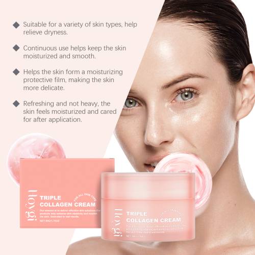 Collagen Moisturising Face Cream with Shea Butter for Dry Skin