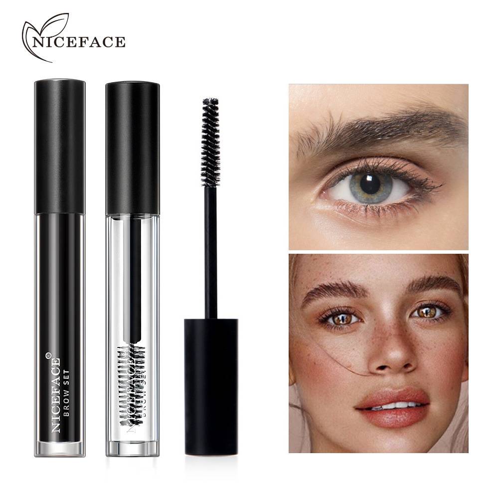 Eyebrow Styling Gel, Waterproof Long-Lasting, Clear or Black