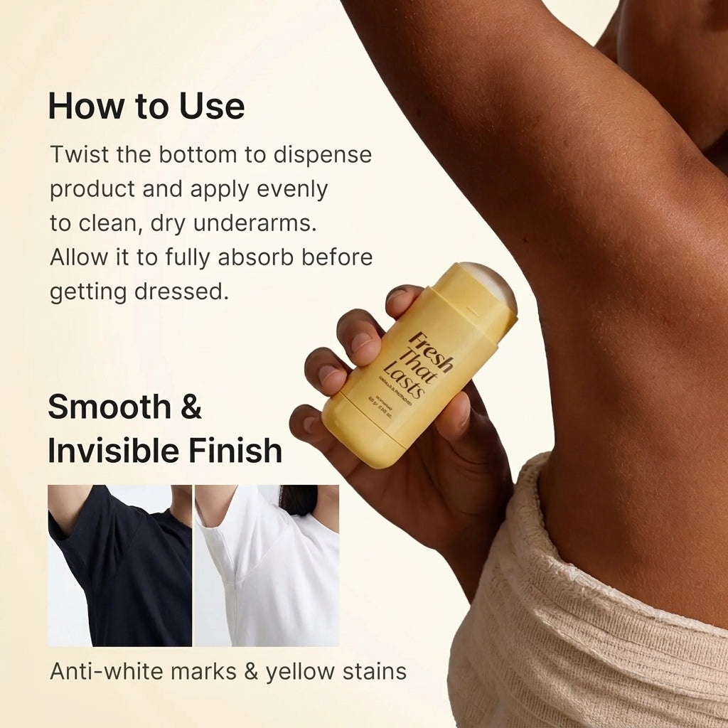 Deodorant Vanilla & Pistachio with Kojic Acid & Turmeric, 24H Odor Control
