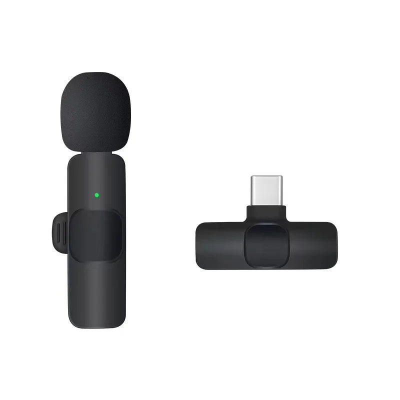 Wireless Lavalier Microphone - 20m Range, Compatible with Many Devices