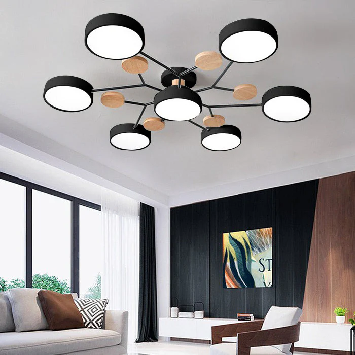 Flush Mount Ceiling Light Modern LED Room Illumination