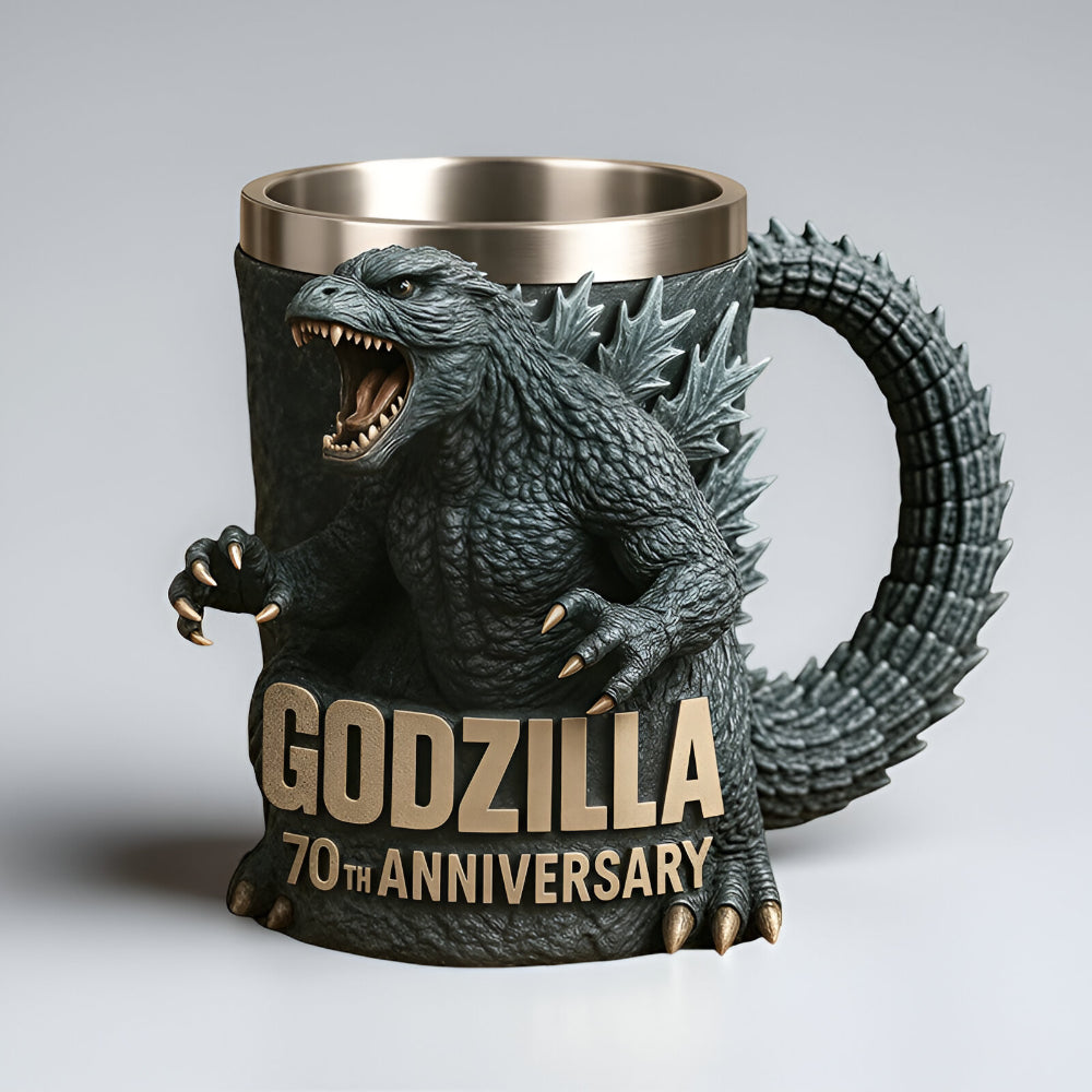 Novelty 3D Monster Coffee Mug with Sculpted Design