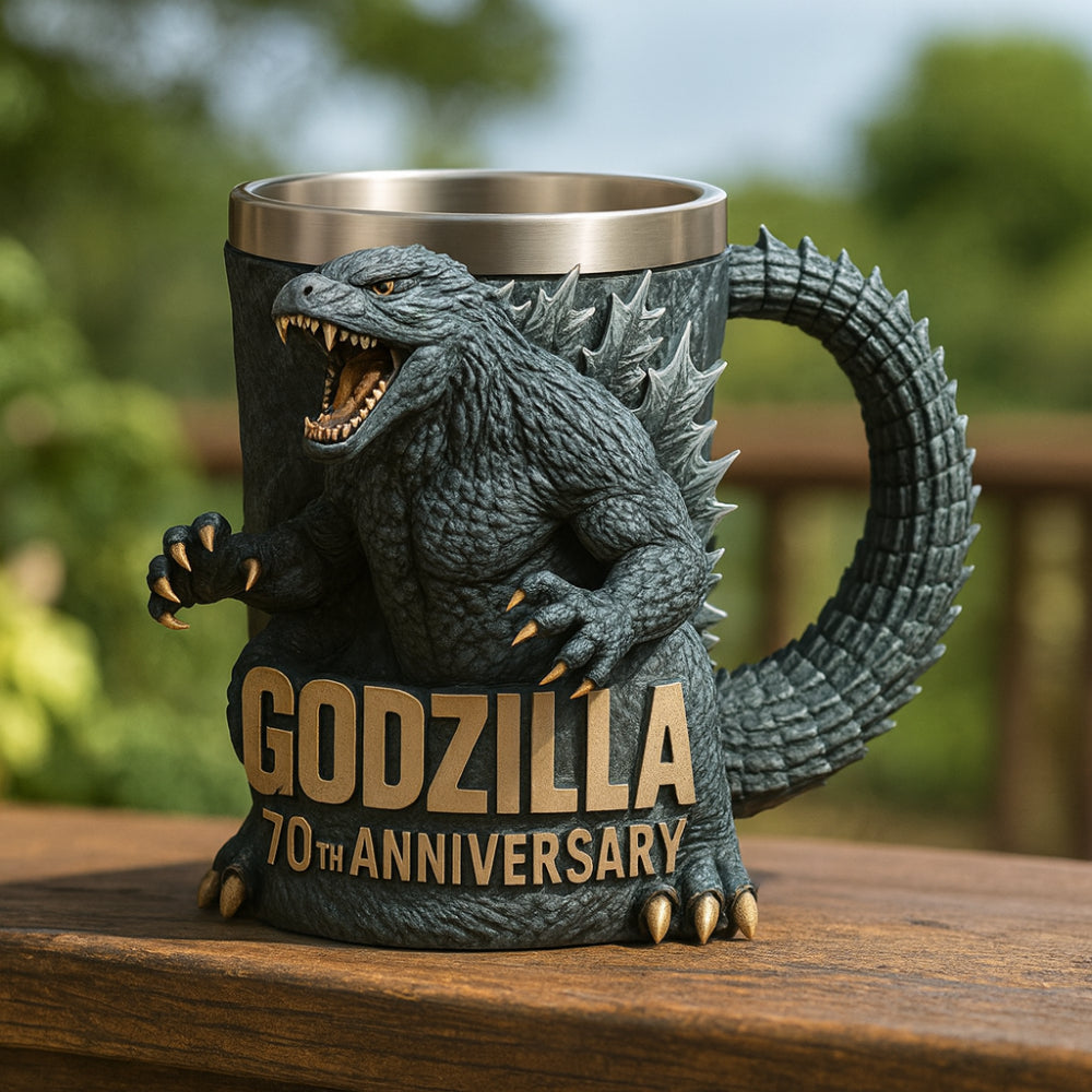Novelty 3D Monster Coffee Mug with Sculpted Design