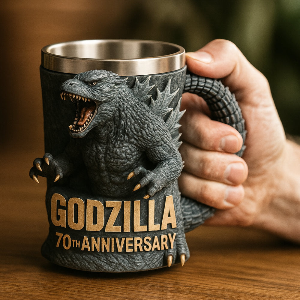 Novelty 3D Monster Coffee Mug with Sculpted Design