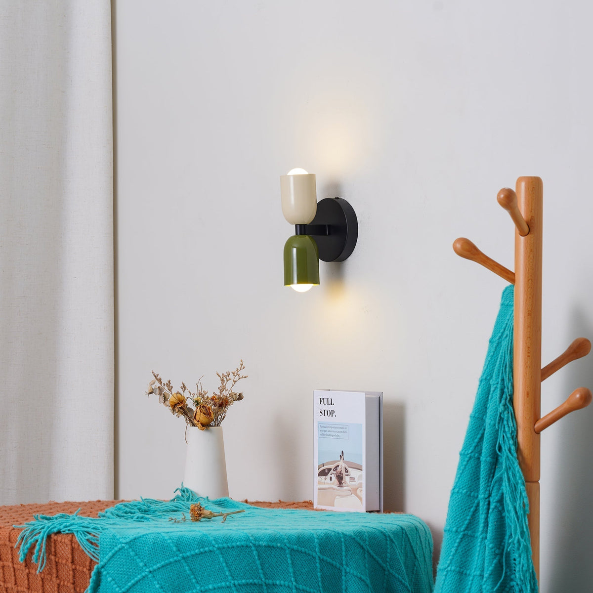 Vintage Style Wall Light Dual Head Adjustable Indoor Fixture