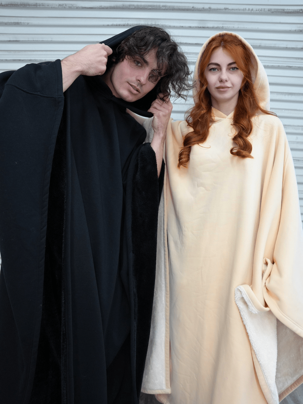 Weighted Cloak Hoodie – Sensory-Friendly Cotton Hoodie with Faux Fur Lining, Cozy Oversized Comfort