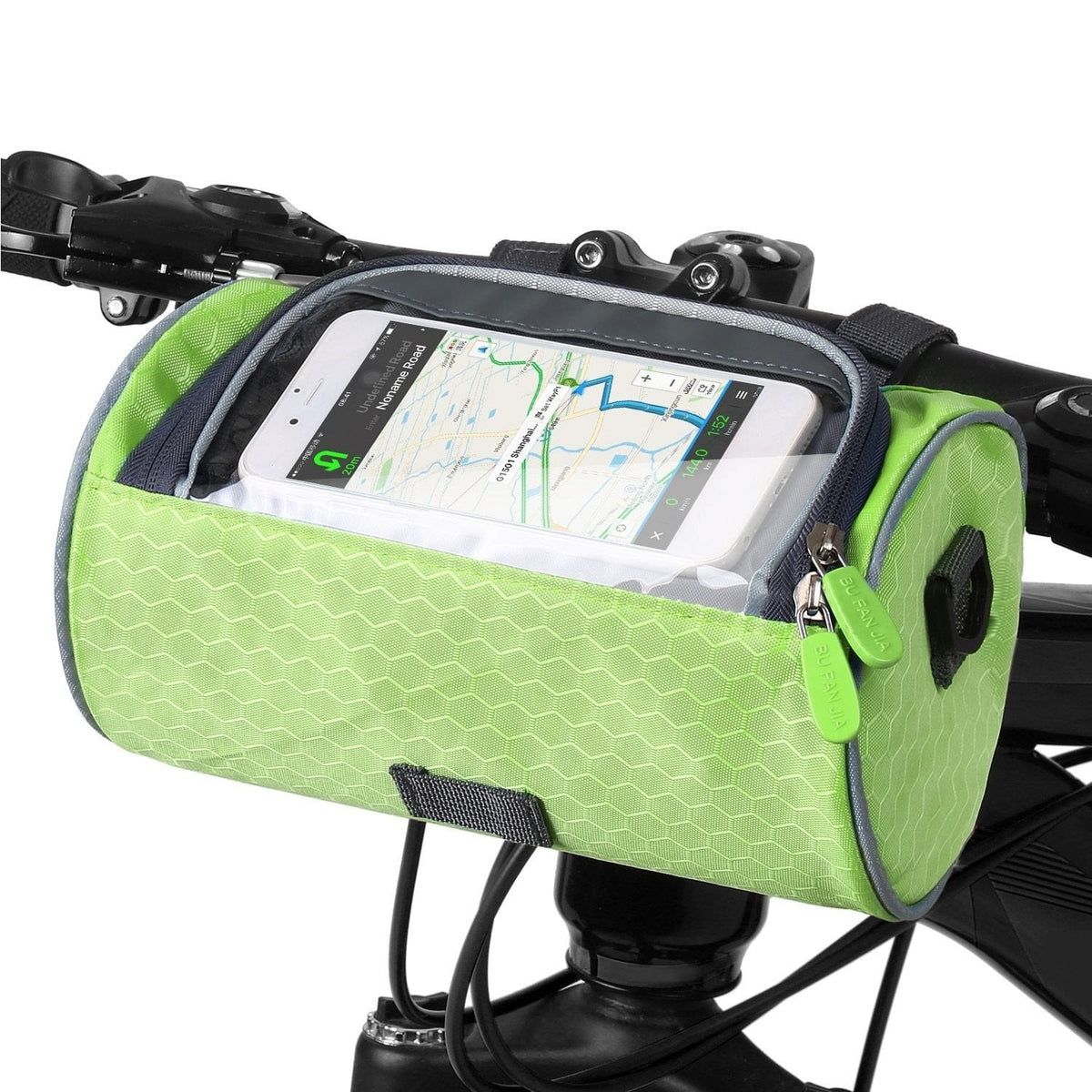 Cycling Storage Bag with Clear Phone Access and Secure Fit