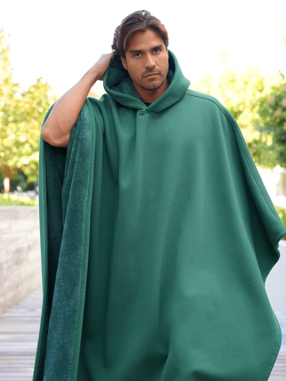 Weighted Cloak Hoodie – Sensory-Friendly Cotton Hoodie with Faux Fur Lining, Cozy Oversized Comfort