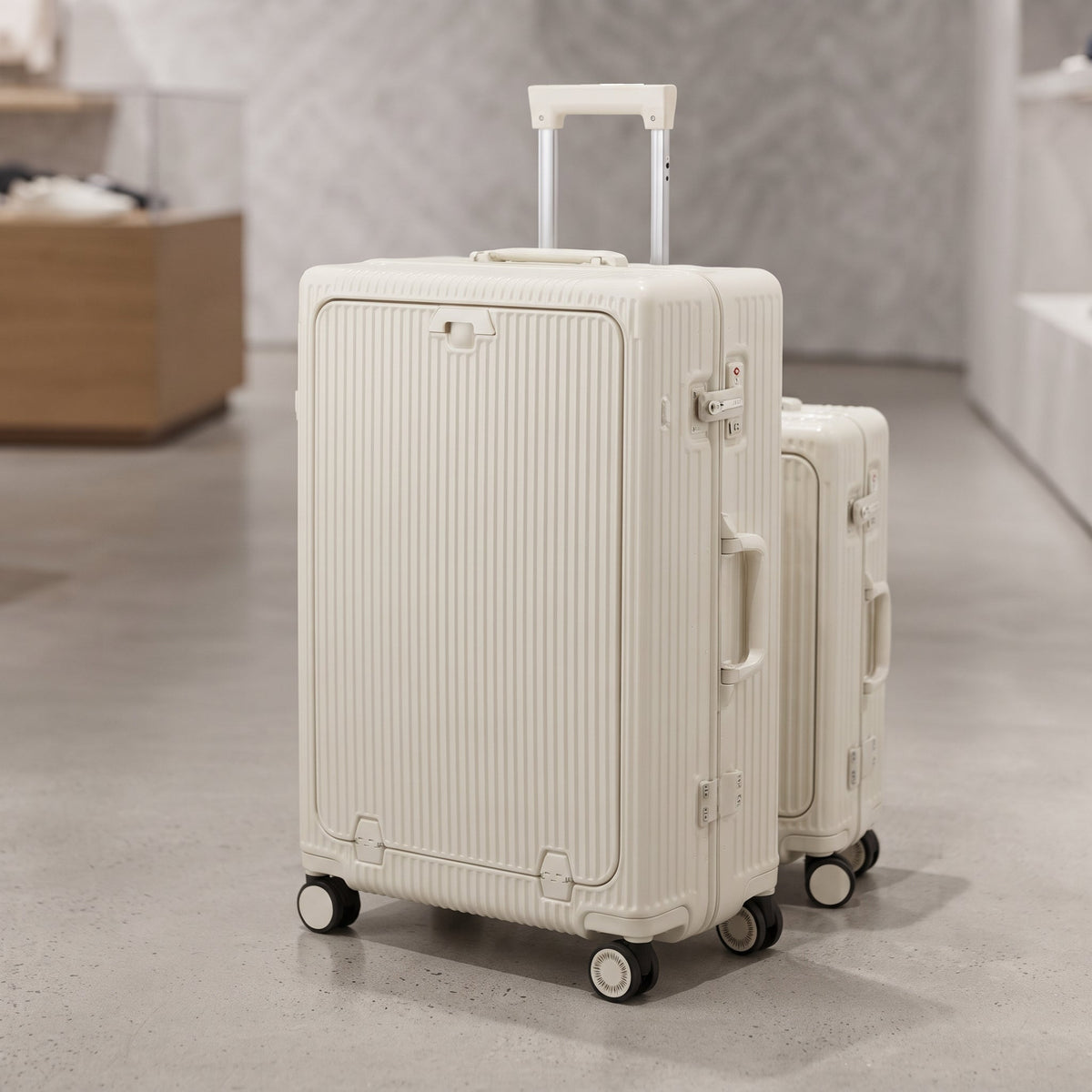 Loopstep Front-Opening PC Aluminum Frame Trolley Suitcase