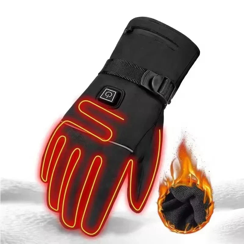Rechargeable Heated Gloves – Electric Hand Warmers with 3 Heat Settings for Men & Women, Winter Outdoor Thermal Gloves
