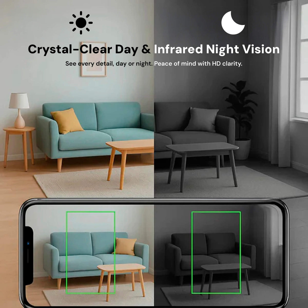 Compact WiFi Monitoring Camera with Motion Detection
