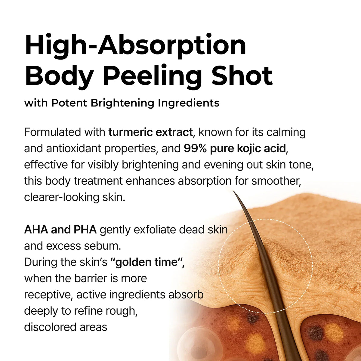 Peel Shot Kojic Acid Turmeric Duo for Dark Spots and Uneven Tone