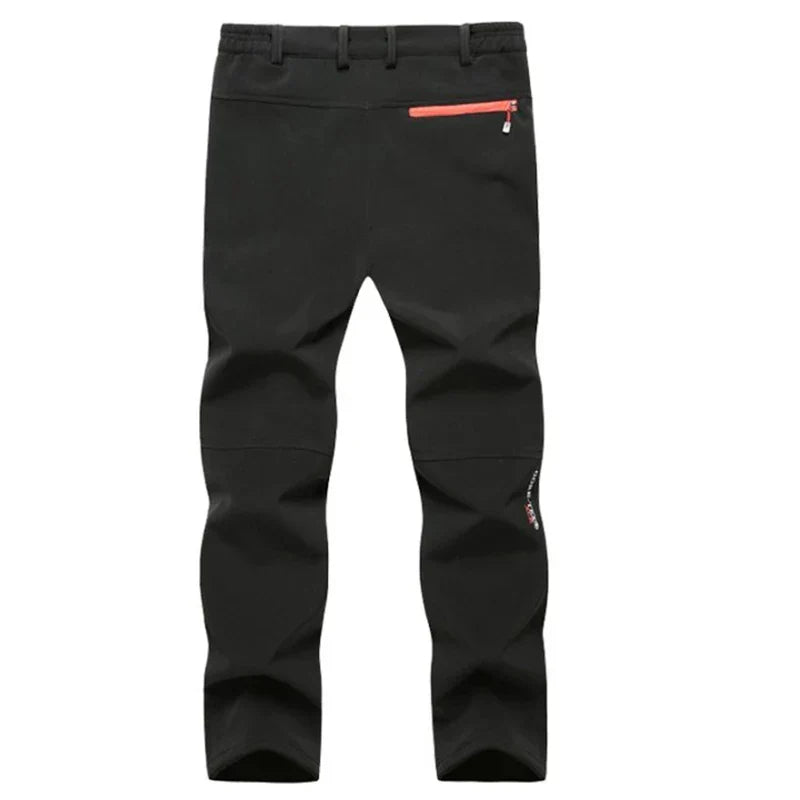 Men’s Waterproof Softshell Hiking Pants – Winter Warm, Windproof & Breathable Outdoor Trousers, Plus Size L-6XL for Camping, Fishing, Skiing & Climbing
