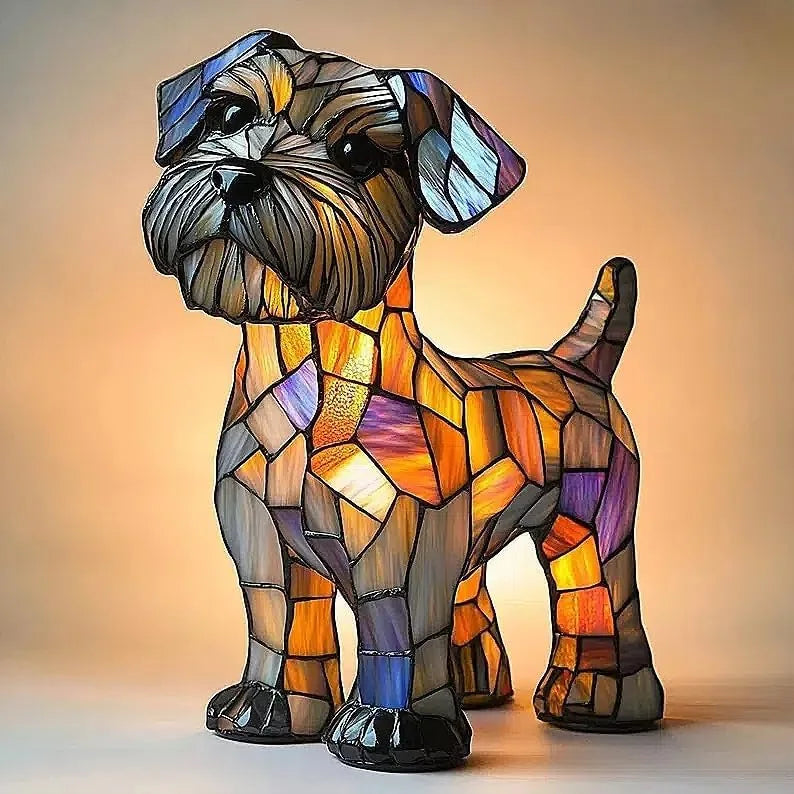 Dog Decorative Table Lamp Colorful Fantasy Ambient Light