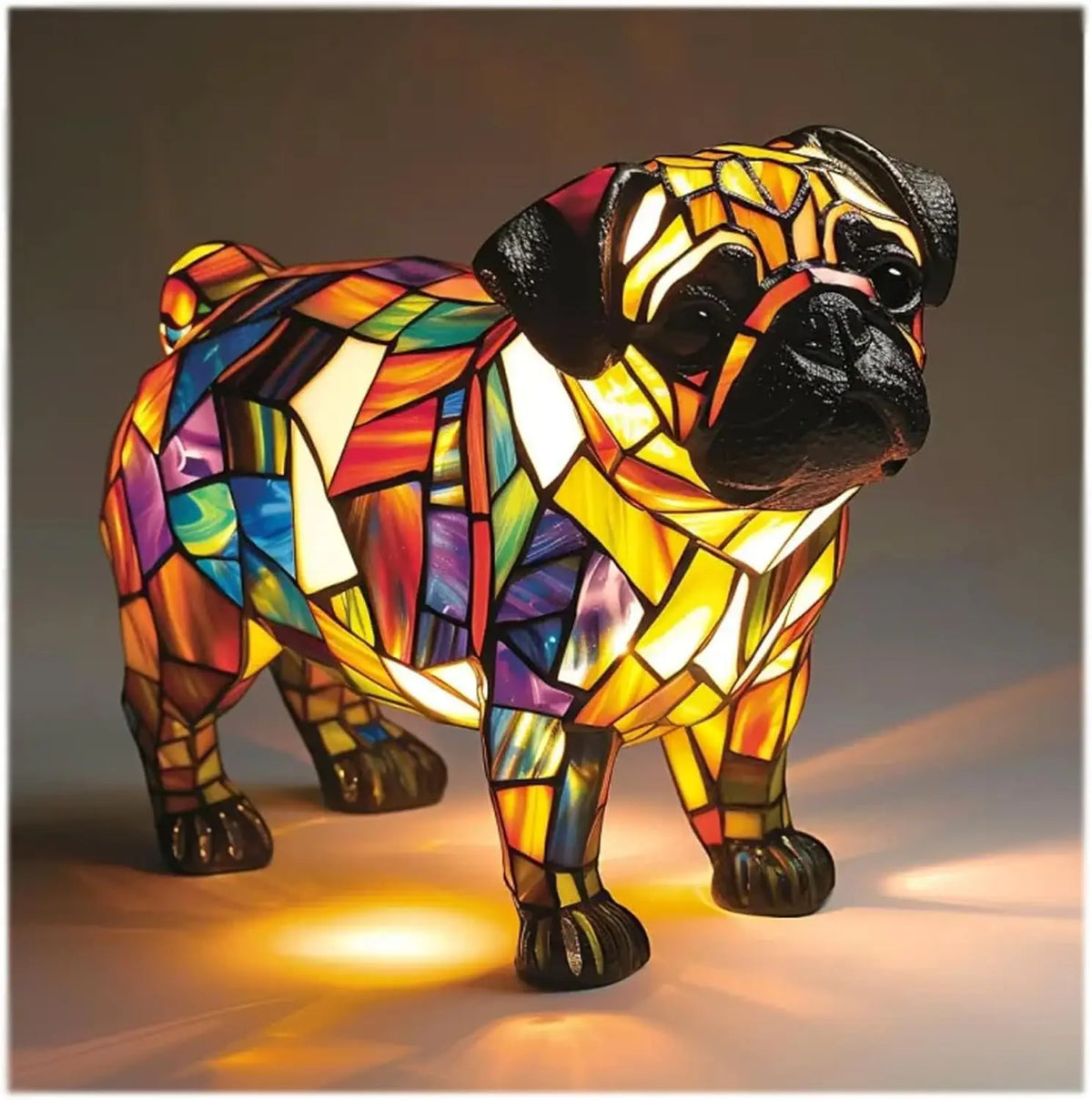 Dog Decorative Table Lamp Colorful Fantasy Ambient Light