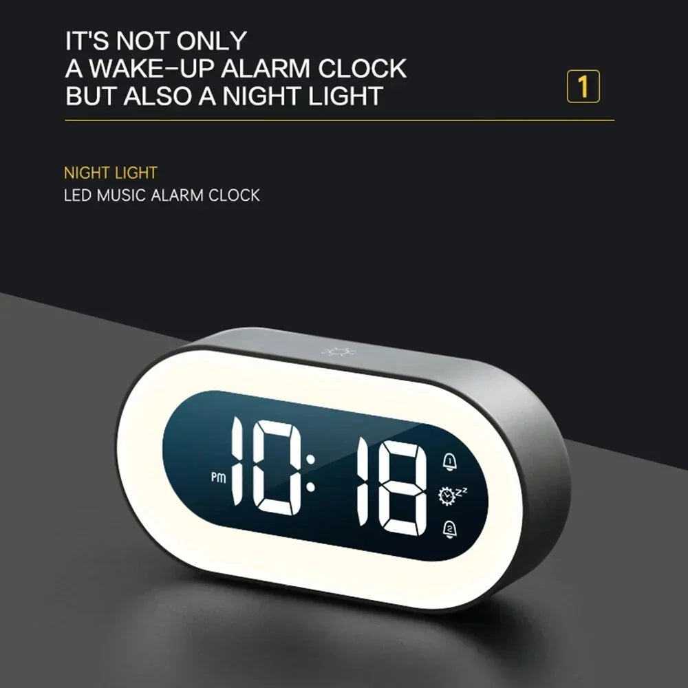 Digital Sunrise Alarm Clock Dimmable Night Light and Natural Wake Sounds