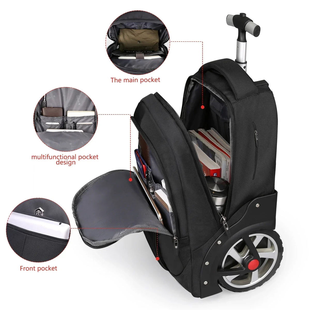 Rolling Laptop Backpack – Helsinki
