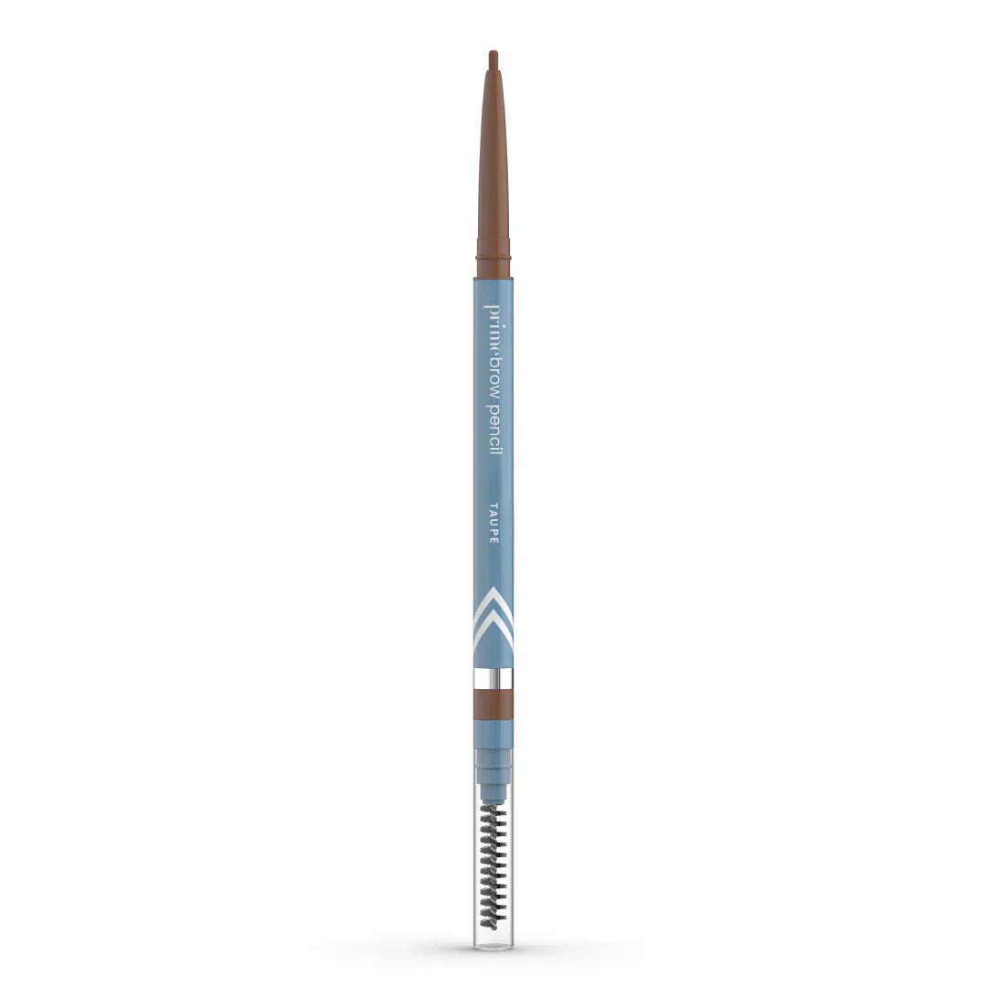 PrimeBrow Pencil – Smudge-Proof Micro-Fine Tip Eyebrow Pencil with Spoolie, Natural Gray & Mature-Friendly Shades