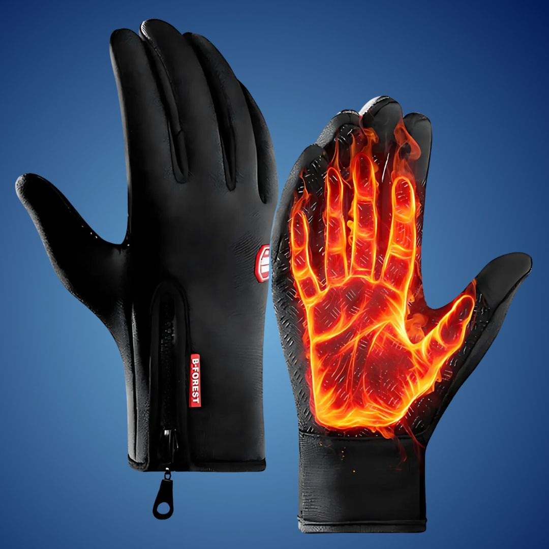 Pontelo Heated Gloves – Waterproof Insulated Winter Gloves with Touchscreen & Rechargeable Battery for Men & Women