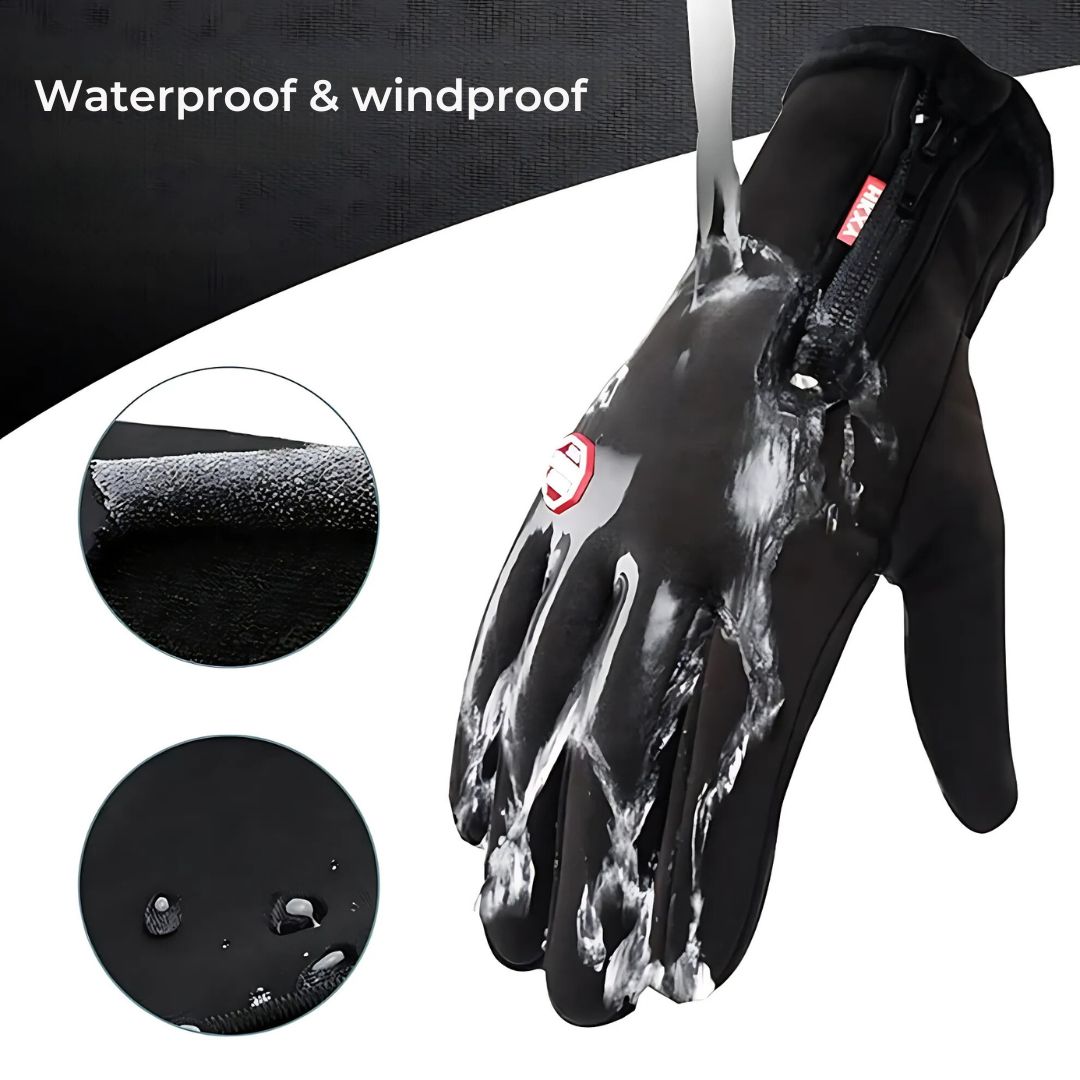 Pontelo Heated Gloves – Waterproof Insulated Winter Gloves with Touchscreen & Rechargeable Battery for Men & Women