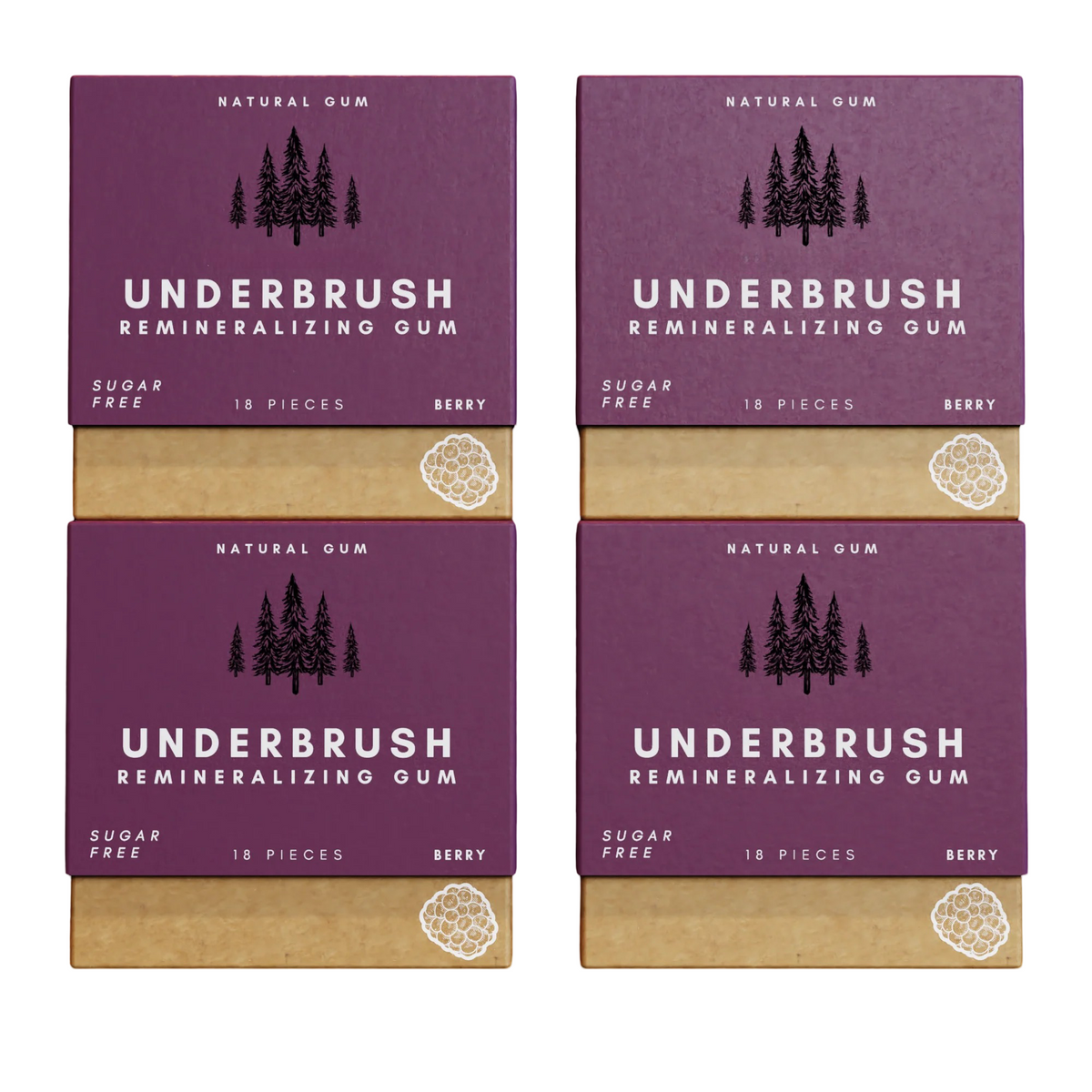 Underbrush Remineralizing Chewing Gum with Nano-Hydroxyapatite