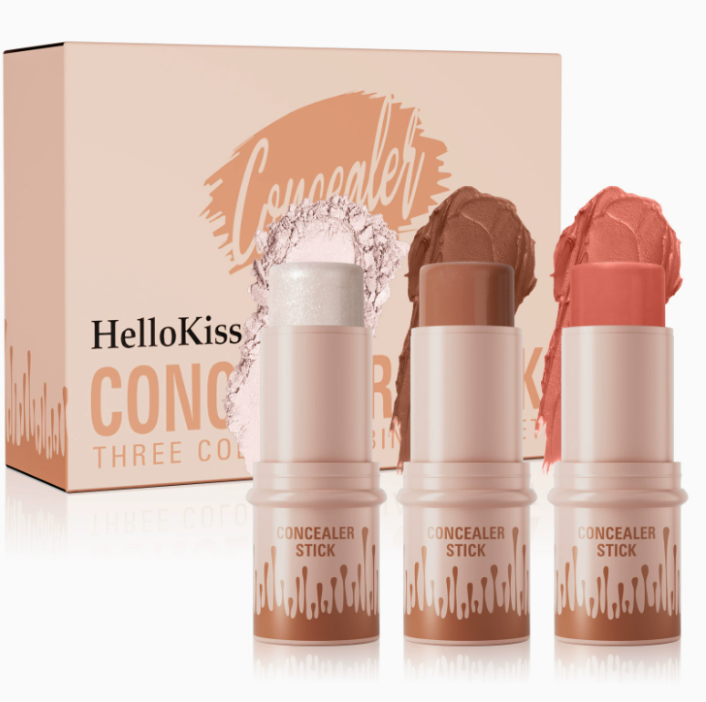 3-in-1 Contour Stick Set, Highlight, Contour & Blush