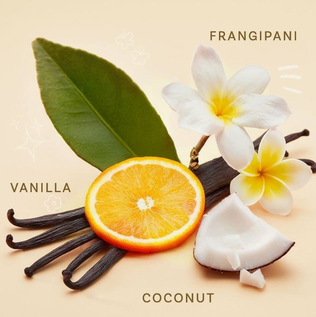 Vanilla Coconut Hair Perfume Mist, Water-Based Non-Sticky