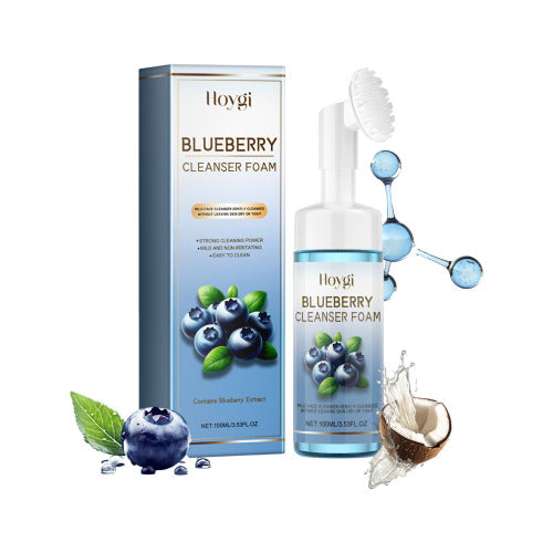 Blueberry Foam Face Cleanser with Coconut Water