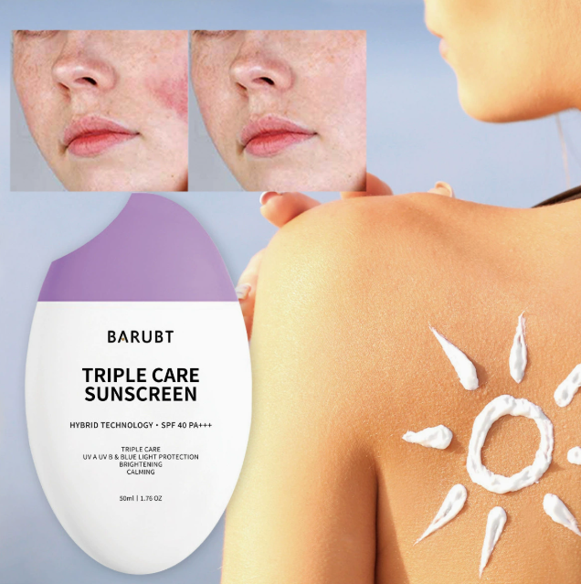 3-in-1 Face Sun Cream, Lightweight Non-Greasy Daily Formula