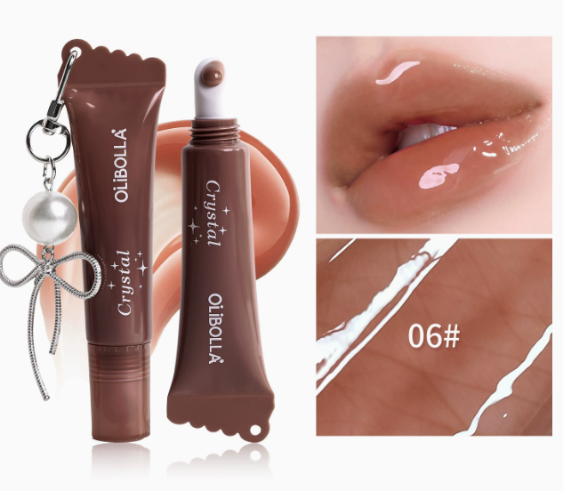 Peptide Lip Glaze Serum, Hydrating Non-Sticky High-Shine Tinted Lip Gloss