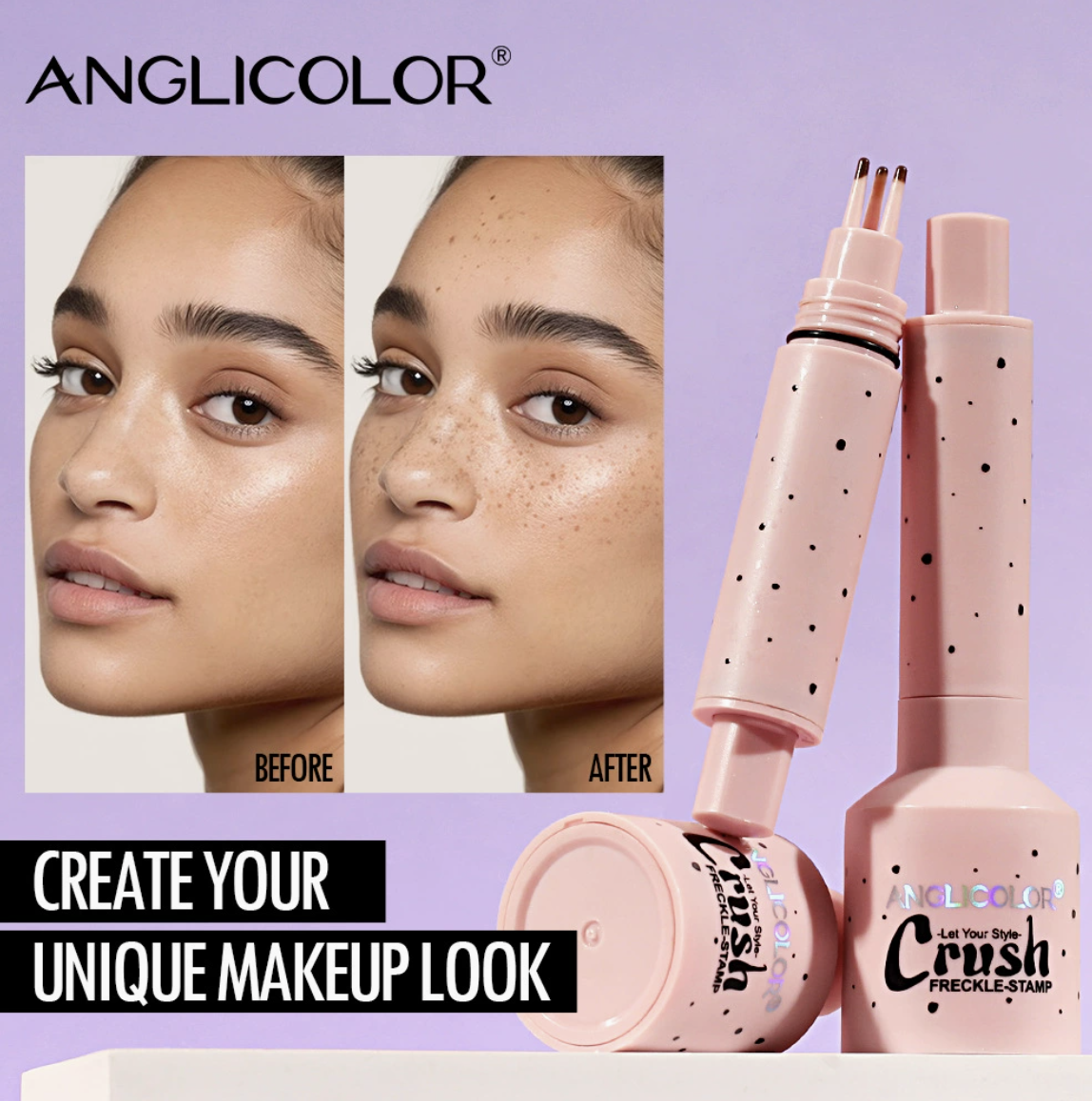 Natural-Look Fake Freckle Pen, Waterproof Quick-Dry Freckle Makeup
