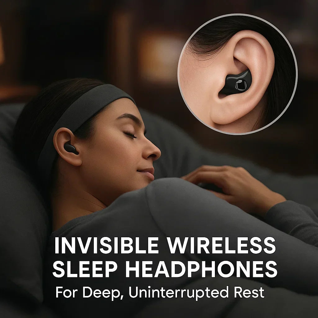 Wireless Sleep Earbuds Ultra-Small Noise-Blocking Earphones for Night Use