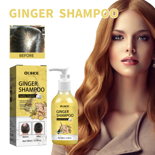 Ginger Shampoo for Fuller-Looking Hair