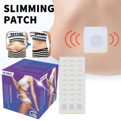 Herbal Navel Patches with Ginger & Mint, 30 Pcs
