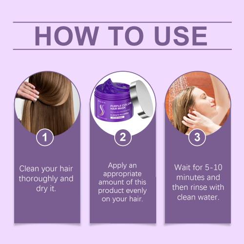 Keratin Purple Hair Mask for Blonde Hair