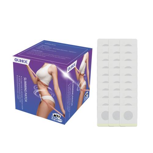 Herbal Navel Patches with Ginger & Mint, 30 Pcs