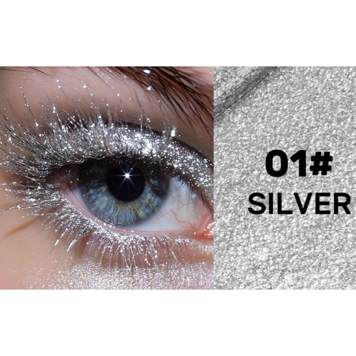 Glitter Mascara, Sparkle Top Coat for Lashes, Waterproof