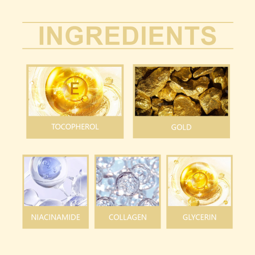 Gold Collagen Face Cream with Niacinamide, Hydrating & Firming